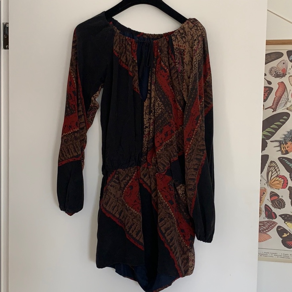 Stone Cold Fox Romper 100% Silk